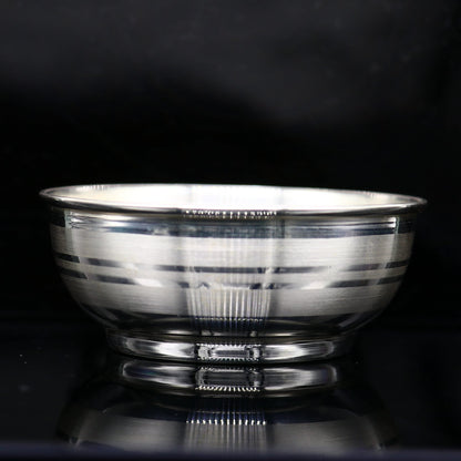 Pure 999 fine silver bowl, silver utensils from india, plain high quality silver vessel, silver kitchen utensils baby serving bowl sv196 - TRIBAL ORNAMENTS