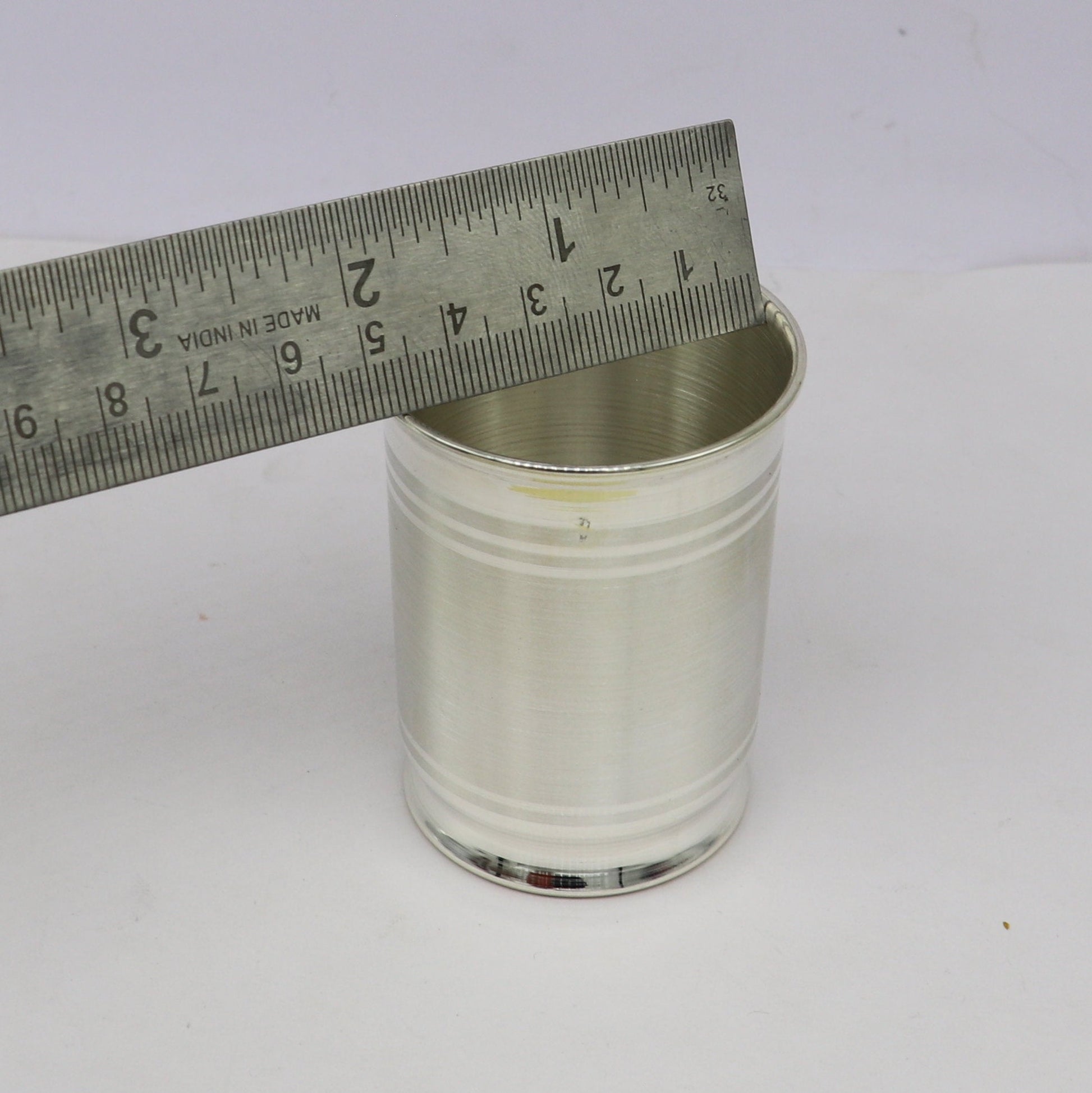 Pure 999 fine silver handmade vessel, water/milk Glass tumbler, silver flask, baby kids silver utensils stay healthy gift article  sv104 - TRIBAL ORNAMENTS