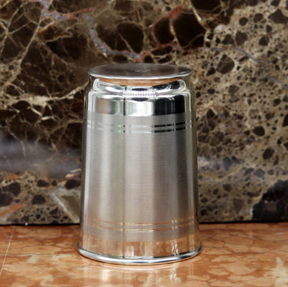 Pure 999 fine silver handmade water and milk glass tumbler, silver flask, and baby silver utensils by TRIBAL ORNAMENTS.