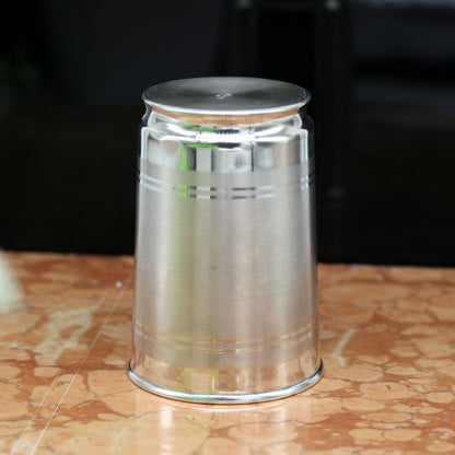 Handmade Pure 999 silver water and milk glass tumbler, silver flask, and kids silver utensils by Tribal Ornaments, traditional silver vessels.