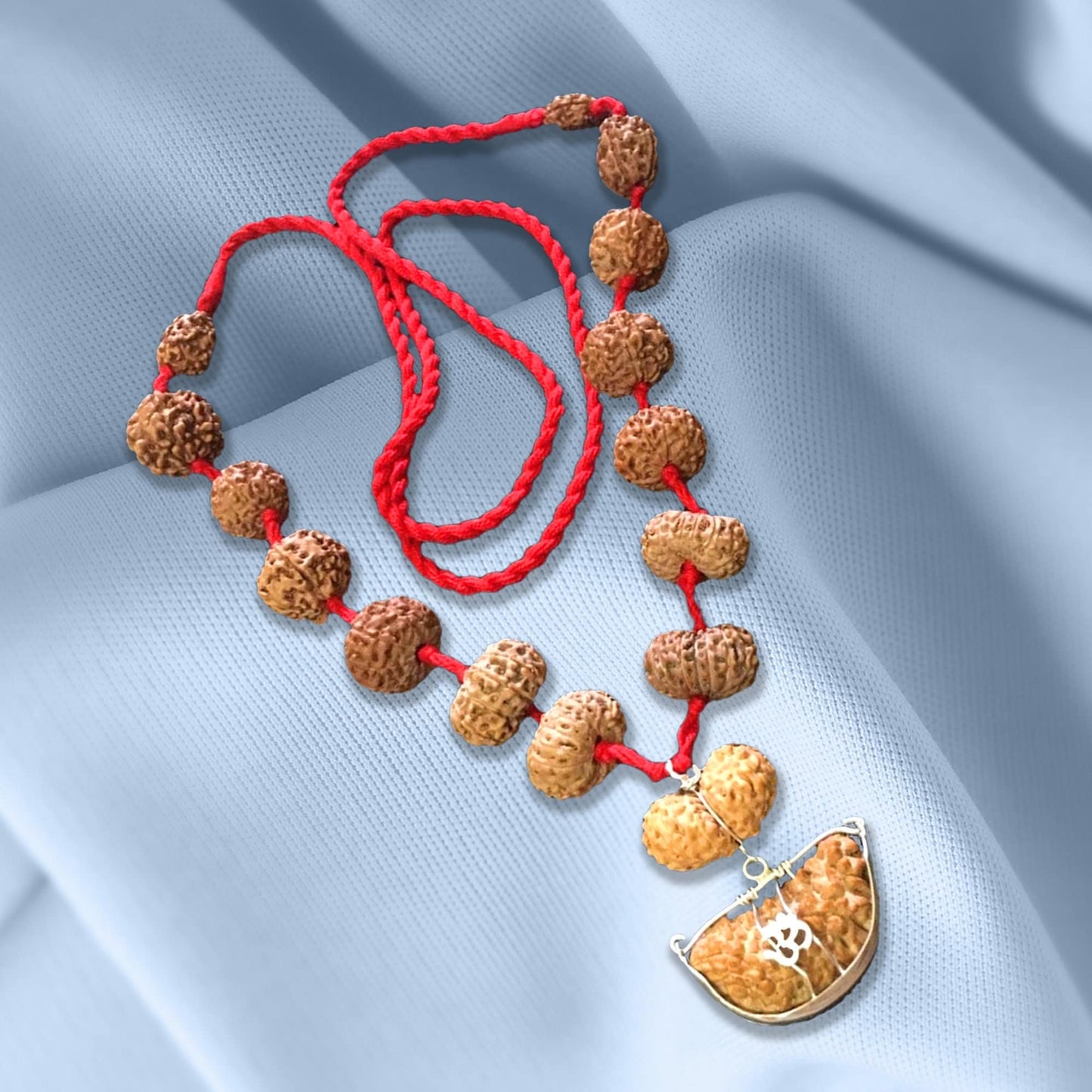 Siddha Rudraksha Mala1 to 14 Mukhi, Ganesh, Gaurishankar Rudraksha, Medium Size Beads Lab Certified meditation necklace r002 - TRIBAL ORNAMENTS