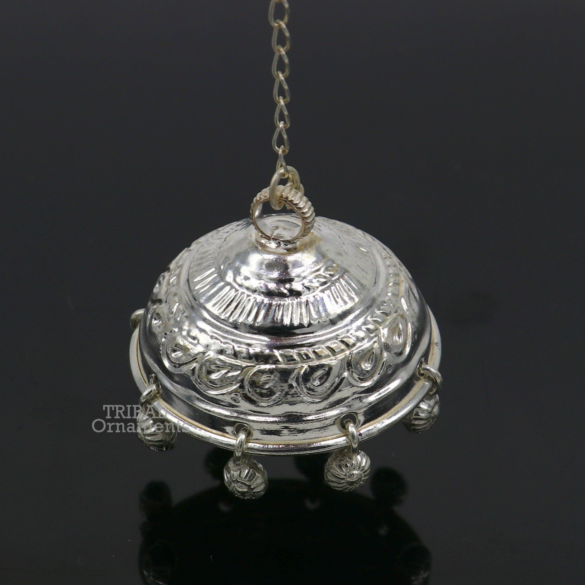 Solid Silver chhatar or chhatra, silver umbrella god temple art, Gorgeous  hand craved Solid silver temple article, temple utensils su750 - TRIBAL ORNAMENTS