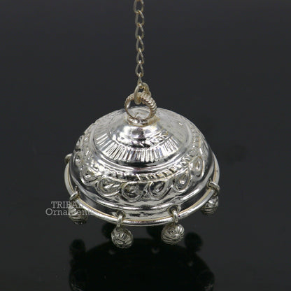 Solid Silver chhatar or chhatra, silver umbrella god temple art, Gorgeous  hand craved Solid silver temple article, temple utensils su750 - TRIBAL ORNAMENTS