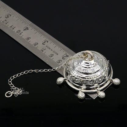 Solid Silver chhatar or chhatra, silver umbrella god temple art, Gorgeous  hand craved Solid silver temple article, temple utensils su750 - TRIBAL ORNAMENTS