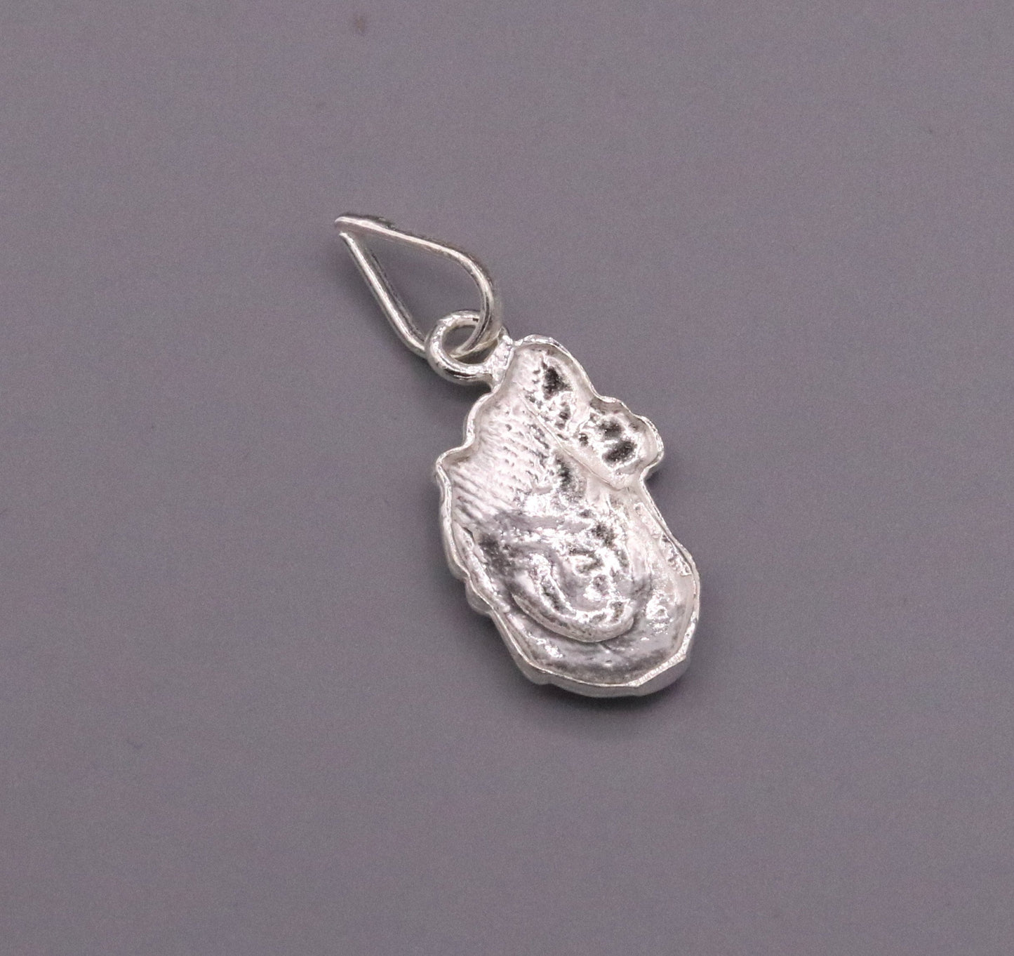 Solid silver handmade indian idol vishnu shreenathji pendant from rajasthan India god shree krishna pendant locket nsp03 - TRIBAL ORNAMENTS