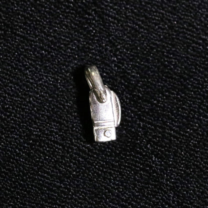 Solid silver small knife pendant by TRIBAL ORNAMENTS, handcrafted jewelry believed to protect against negative energy.