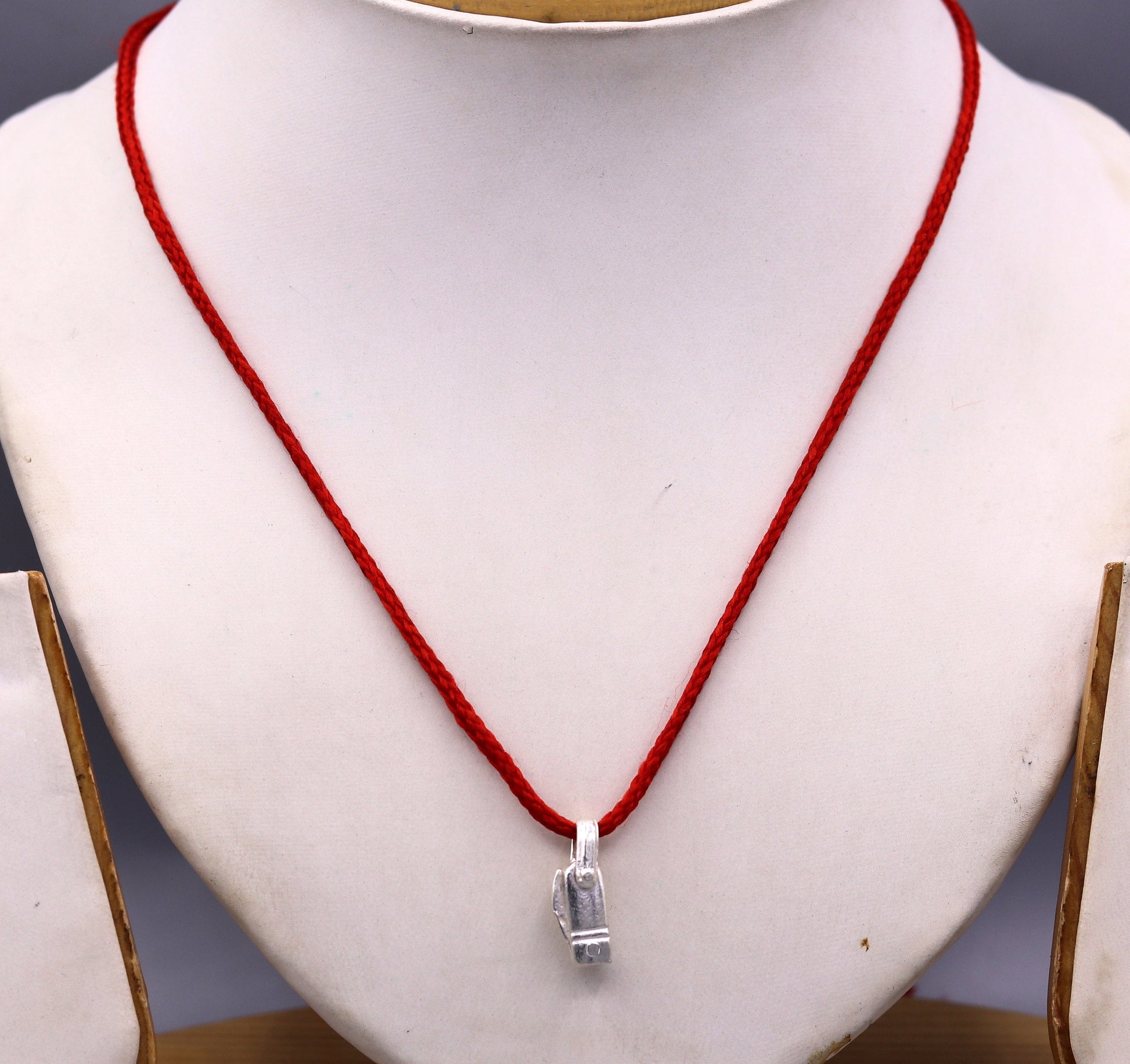 Solid silver handmade small tiny knife pendant to protect you and kids from negative energy rajasthan India pendant locket nsp05 - TRIBAL ORNAMENTS