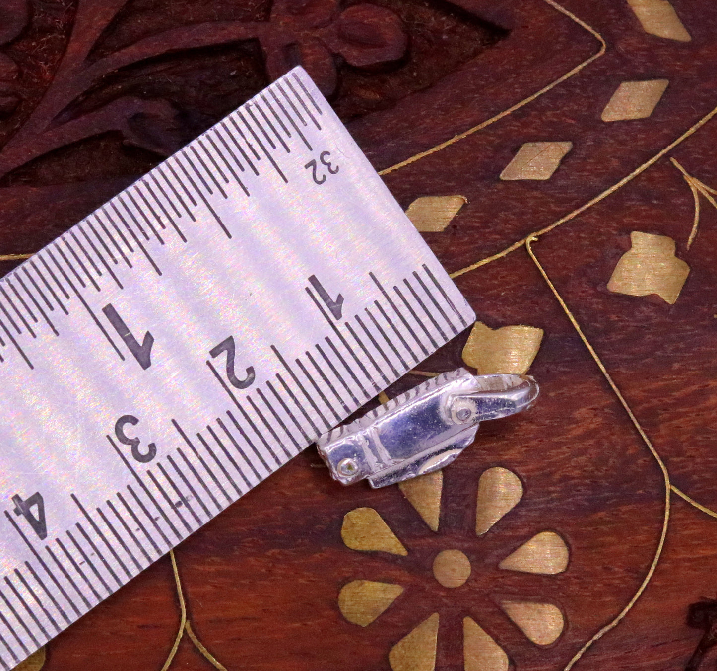 Solid silver handmade small tiny knife pendant to protect you and kids from negative energy rajasthan India pendant locket nsp287 - TRIBAL ORNAMENTS