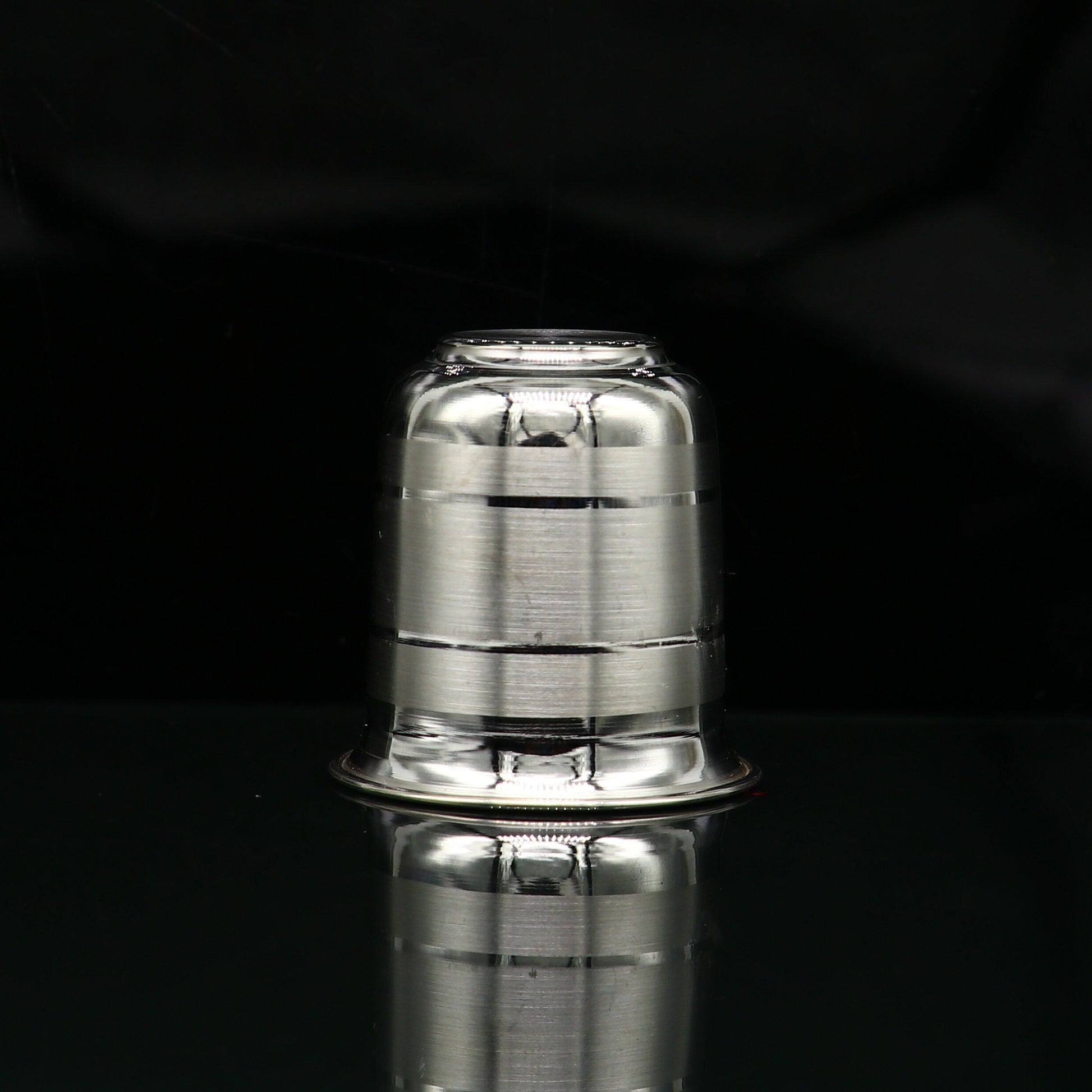 Solid silver handmade water/milk Glass tumbler, silver flask, baby kids silver cup utensils for stay healthy from bacteria sv218 - TRIBAL ORNAMENTS