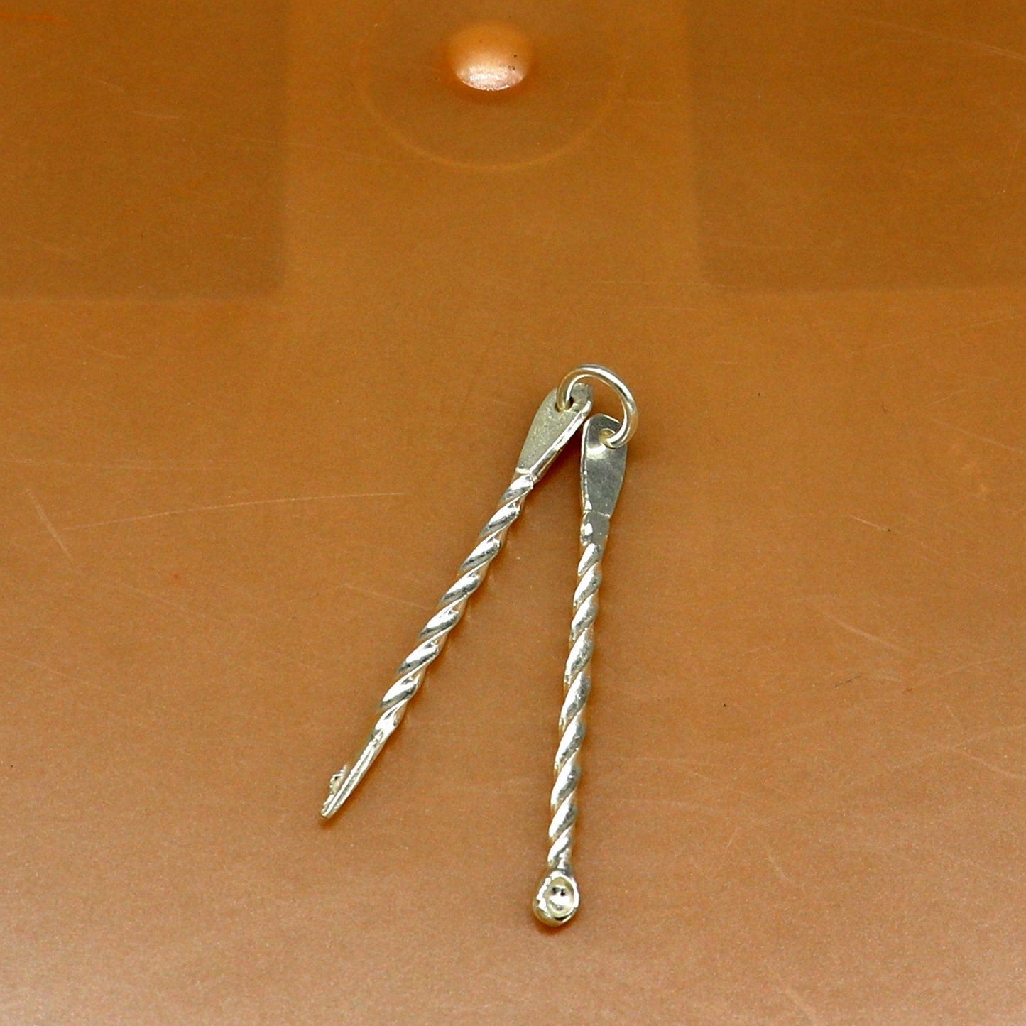 Solid silver toothpick and ear cleaner, Silver is Anti-Microbial, Anti-Allergic, Anti-Septic Silver is the best metal for personal safety - TRIBAL ORNAMENTS