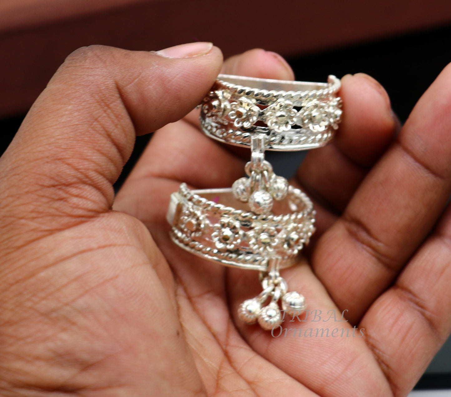 Solid sterling silver handmade customized Vintage antique design excellent toe ring, thumb ring for foot belly dance tribal jewelry ntr63 - TRIBAL ORNAMENTS