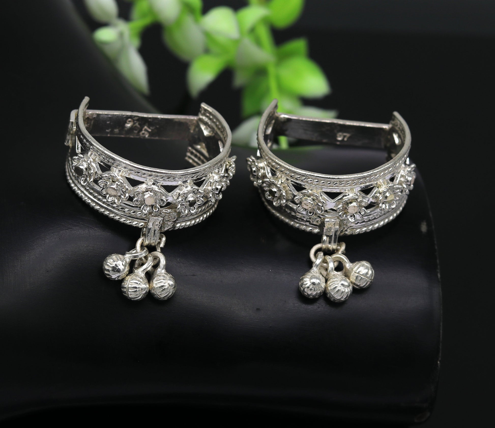 Solid sterling silver handmade customized Vintage antique design excellent toe ring, thumb ring for foot belly dance tribal jewelry toer73 - TRIBAL ORNAMENTS