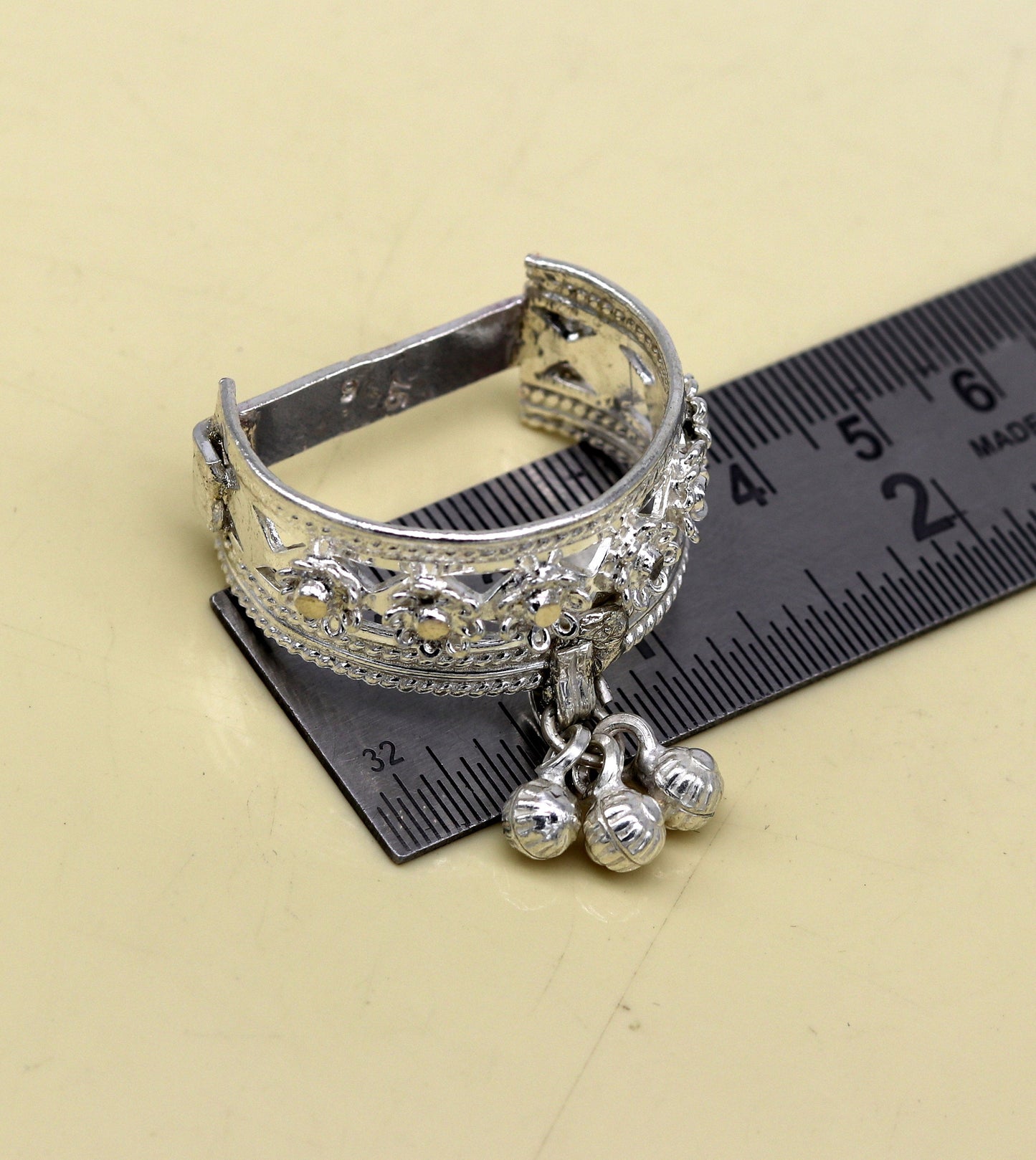 Solid sterling silver handmade customized Vintage antique design excellent toe ring, thumb ring for foot belly dance tribal jewelry toer73 - TRIBAL ORNAMENTS