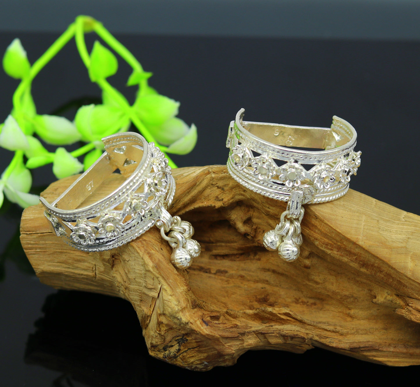 Solid sterling silver handmade customized Vintage antique design excellent toe ring, thumb ring for foot belly dance tribal jewelry toer73 - TRIBAL ORNAMENTS