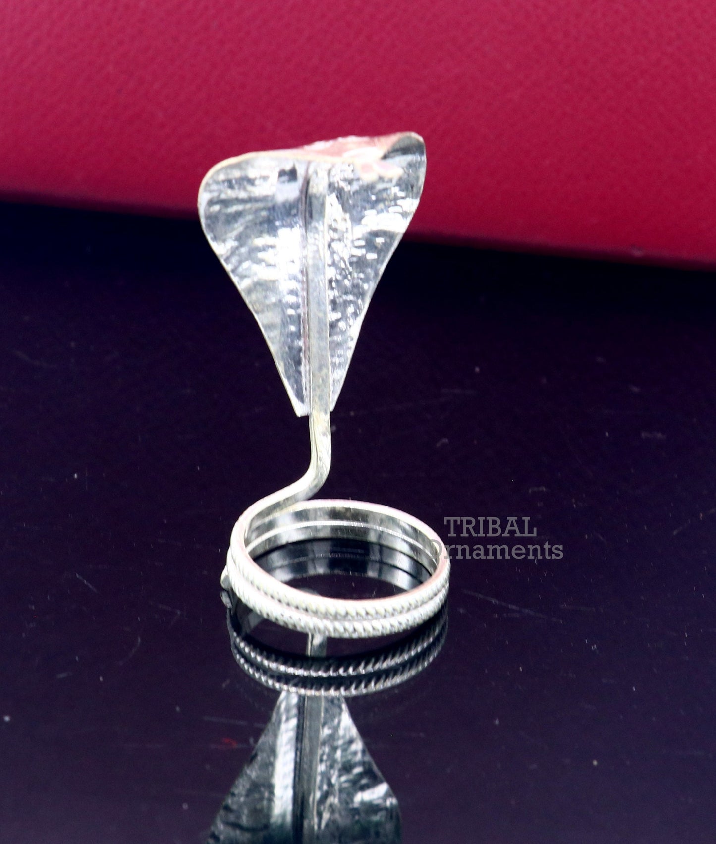 Solid sterling silver handmade fabulous vintage antique mini snake or shiva snake Staute puja, worshipping, solid Diwali puja article su786 - TRIBAL ORNAMENTS