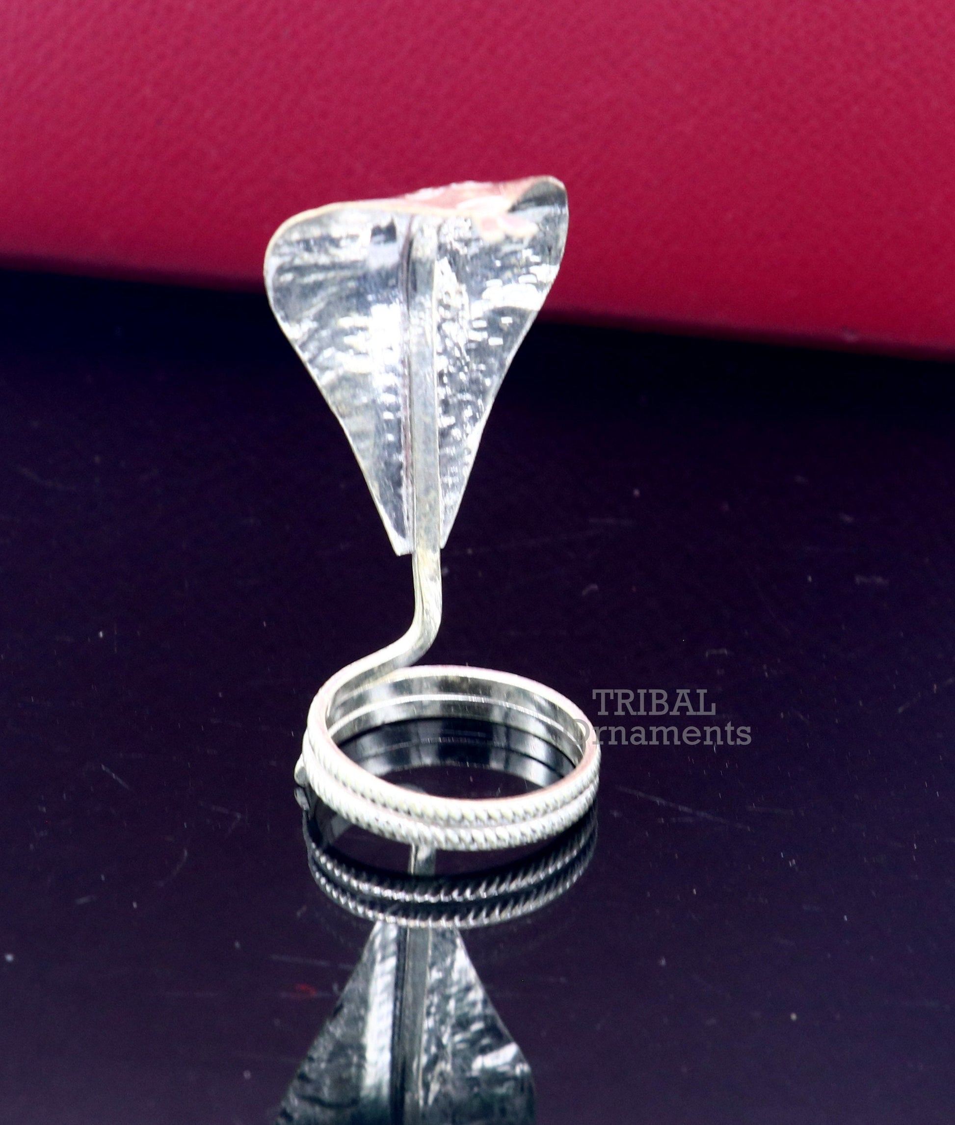 Solid sterling silver handmade fabulous vintage antique mini snake or shiva snake Staute puja, worshipping, solid Diwali puja article su786 - TRIBAL ORNAMENTS