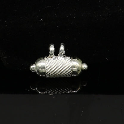 Solid sterling silver handmade gorgeous round shape handmade amulet box pendant, mantra box, silver tabiz , box tribal jewelry ssp702 - TRIBAL ORNAMENTS