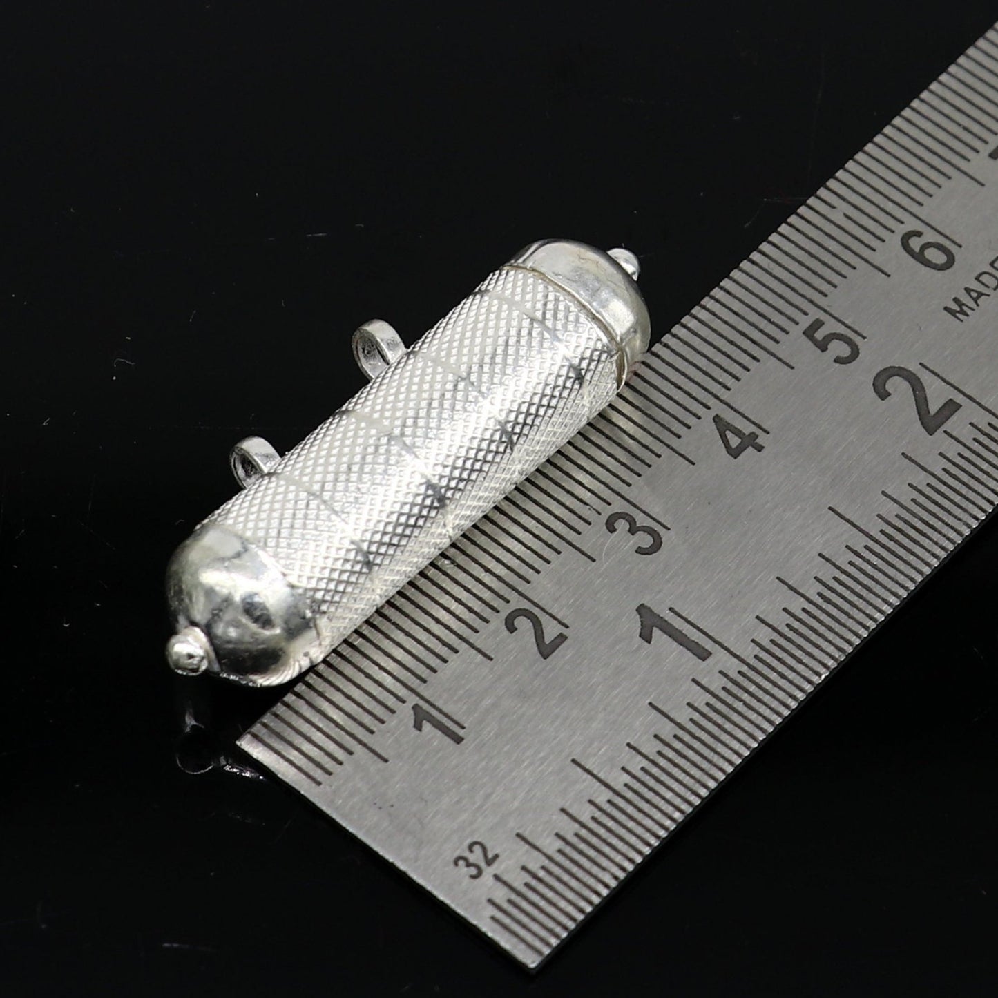 Solid sterling silver handmade gorgeous round shape handmade amulet box pendant, mantra box, silver tabiz/ mascot , kavacham jewelry ssp666 - TRIBAL ORNAMENTS