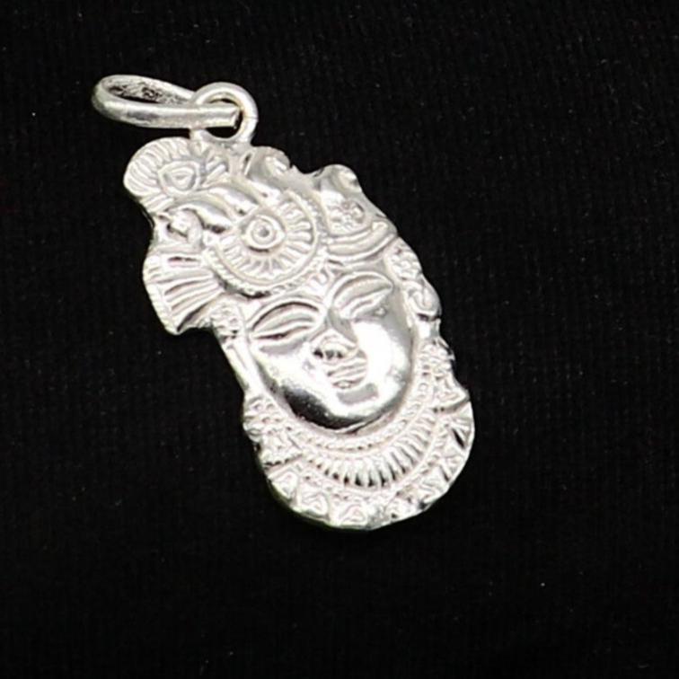 Solid sterling silver handmade Hindu Lord krishna shrinathji tiny pendant, amazing designer fabulous pendant unisex gifting jewelry ssp623 - TRIBAL ORNAMENTS