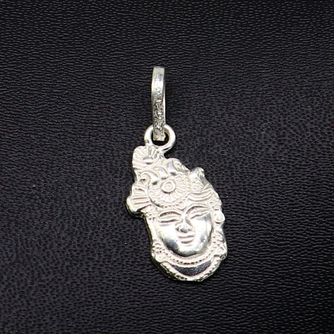 Solid sterling silver handmade Hindu Lord krishna shrinathji tiny pendant, amazing designer fabulous pendant unisex gifting jewelry ssp630 - TRIBAL ORNAMENTS