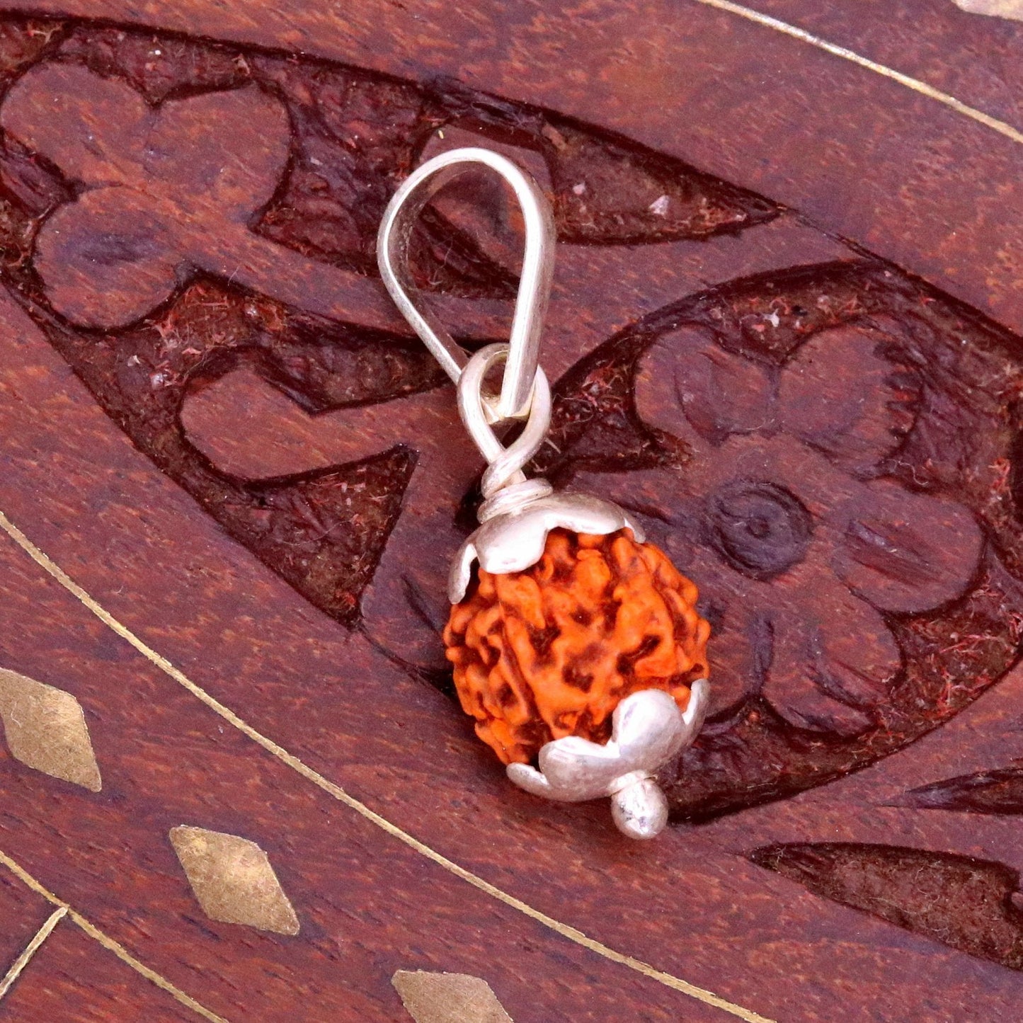 Solid sterling silver handmade rudraksha pendant excellent pendant,light weight pendant gifting jewelry nsp286 - TRIBAL ORNAMENTS