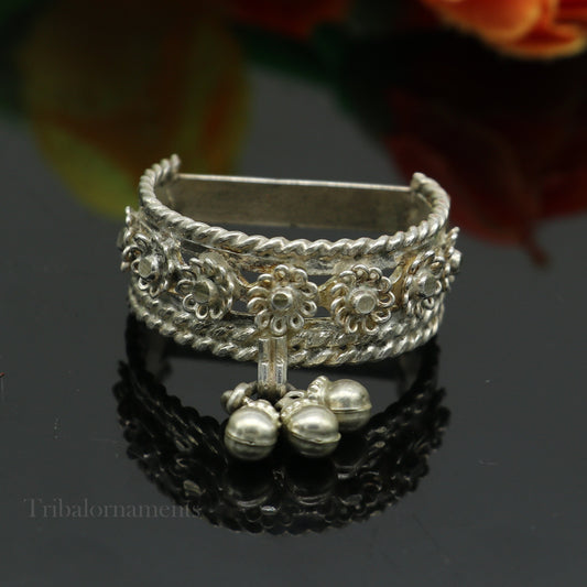 Solid sterling silver handmade Vintage antique design excellent thumb toe ring, thumb ring for foot belly dance tribal jewelry tr54 - TRIBAL ORNAMENTS