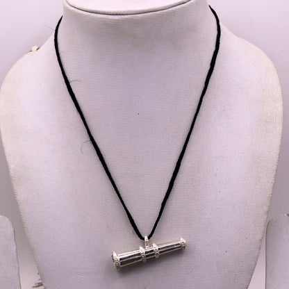 Sterling pure silver Vintage antique handmade excellent cone shape design pendant  Royal jewelry from rajashthan india nsp119 - TRIBAL ORNAMENTS