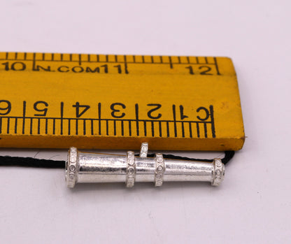 Sterling pure silver Vintage antique handmade excellent cone shape design pendant  Royal jewelry from rajashthan india nsp119 - TRIBAL ORNAMENTS