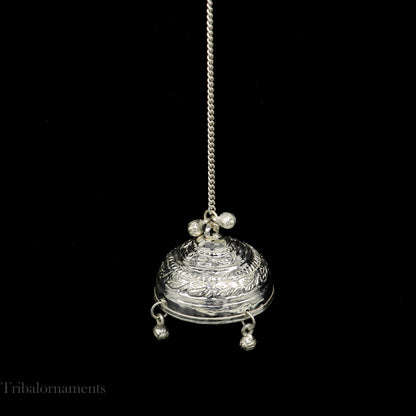 Sterling Silver chattar or chhatra, silver umbrella god temple art, Gorgeous  hand craved Solid silver temple article, temple utensils su519 - TRIBAL ORNAMENTS