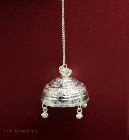 Sterling Silver chattar or chhatra, silver umbrella god temple art, Gorgeous  hand craved Solid silver temple article, temple utensils su519 - TRIBAL ORNAMENTS