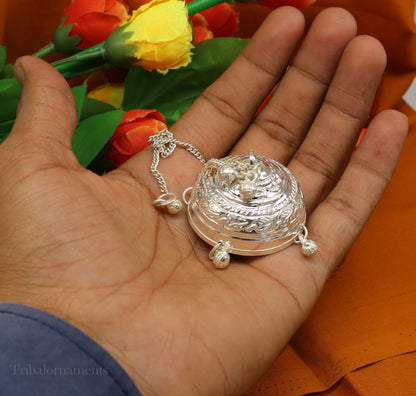 Sterling Silver chattar or chhatra, silver umbrella god temple art, Gorgeous  hand craved Solid silver temple article, temple utensils su519 - TRIBAL ORNAMENTS