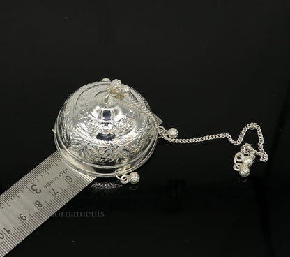 Sterling Silver chattar or chhatra, silver umbrella god temple art, Gorgeous  hand craved Solid silver temple article, temple utensils su520 - TRIBAL ORNAMENTS