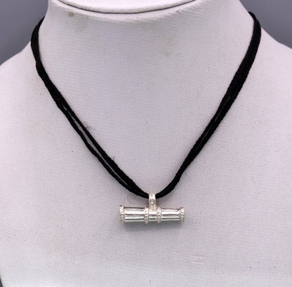 Sterling silver handmade gorgeous cone shape antique tribal pendant pine pendant unisex designer jewelry from Rajasthan india nsp108 - TRIBAL ORNAMENTS