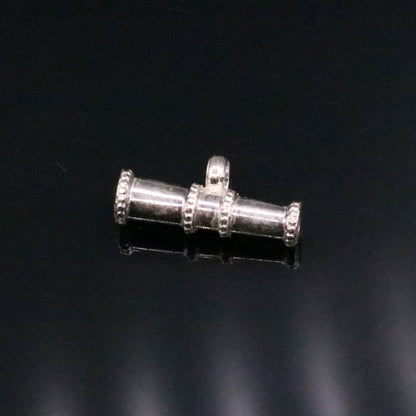 Sterling silver handmade gorgeous cone shape antique tribal pendant pine pendant unisex designer jewelry from Rajasthan india nsp108 - TRIBAL ORNAMENTS