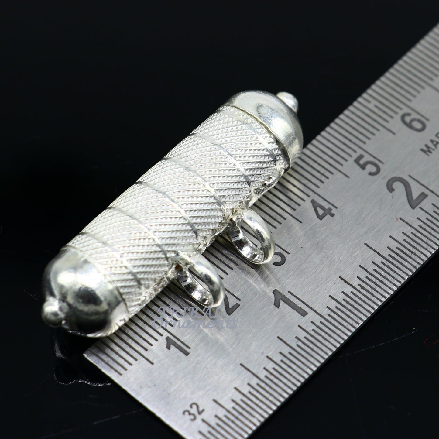 Sterling silver handmade gorgeous round tabiz handmade amulet box pendant, mantra box, silver tabiz/ mascot , kavacham jewelry nsp469 - TRIBAL ORNAMENTS