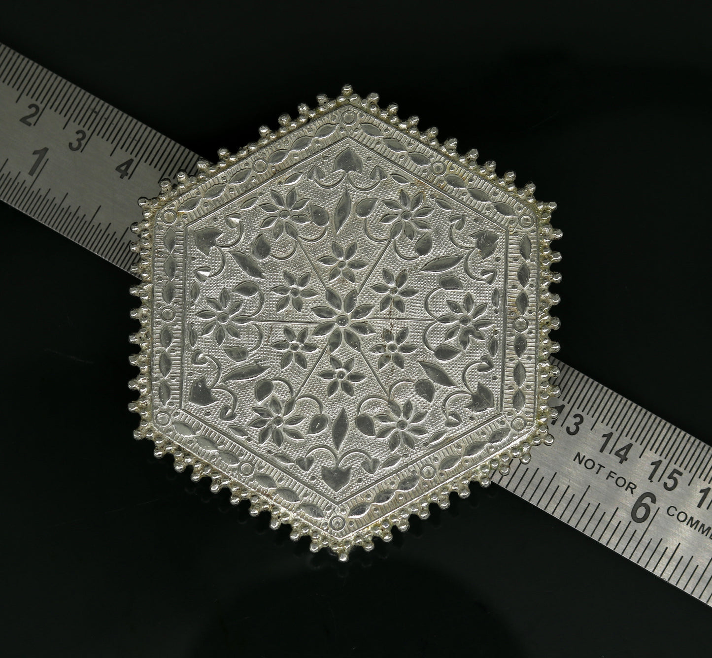 Sterling silver handmade solid silver gorgeous silver handcrafted customize bazot, excellent home puja utensils home temple art nsv84 - TRIBAL ORNAMENTS