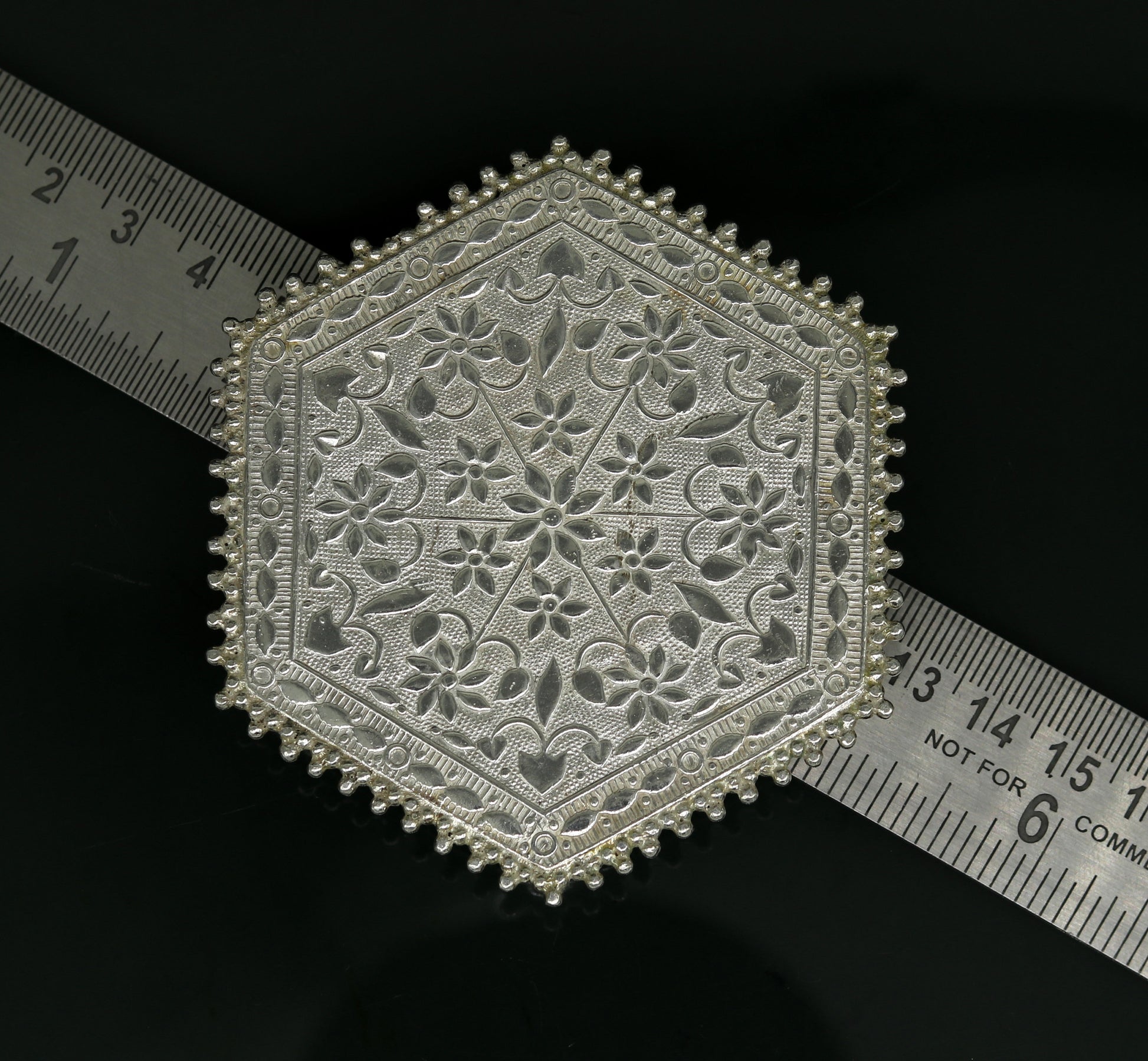 Sterling silver handmade solid silver gorgeous silver handcrafted customize bazot, excellent home puja utensils home temple art nsv84 - TRIBAL ORNAMENTS