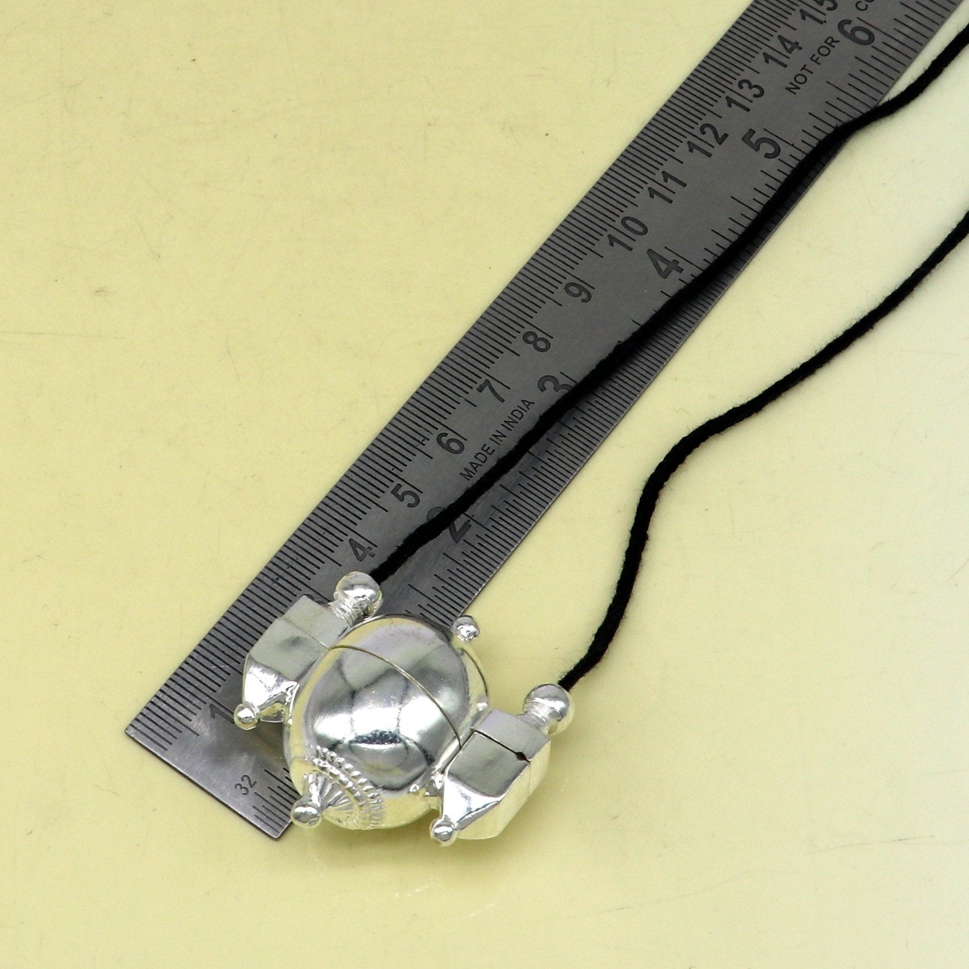 Sterling silver stylish vintage antique designer Idol shiva lingam box pendant, casket box pendant for shiva lingam, ethnic inidia sa11 - TRIBAL ORNAMENTS