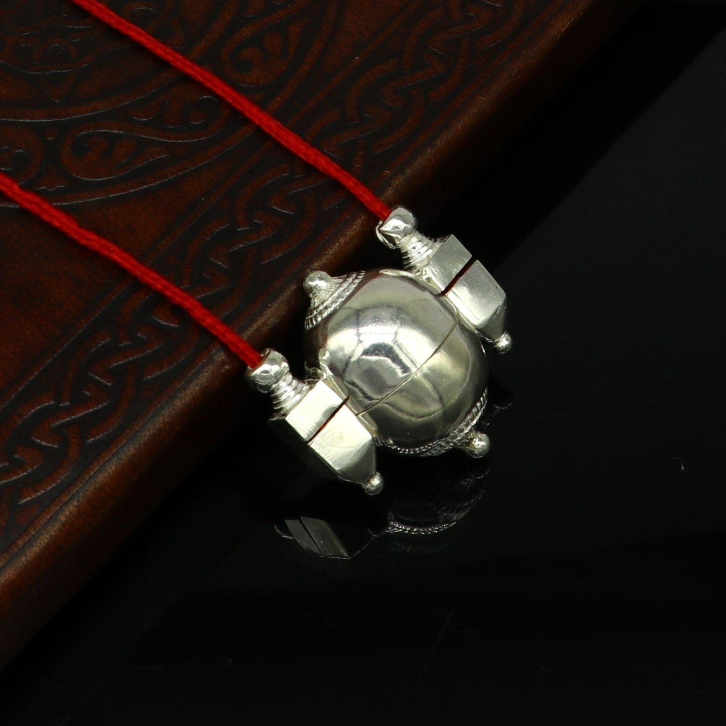 Sterling silver stylish vintage antique designer Idol shiva lingam box pendant, casket box pendant for shiva lingam, ethnic inidia sa12 - TRIBAL ORNAMENTS