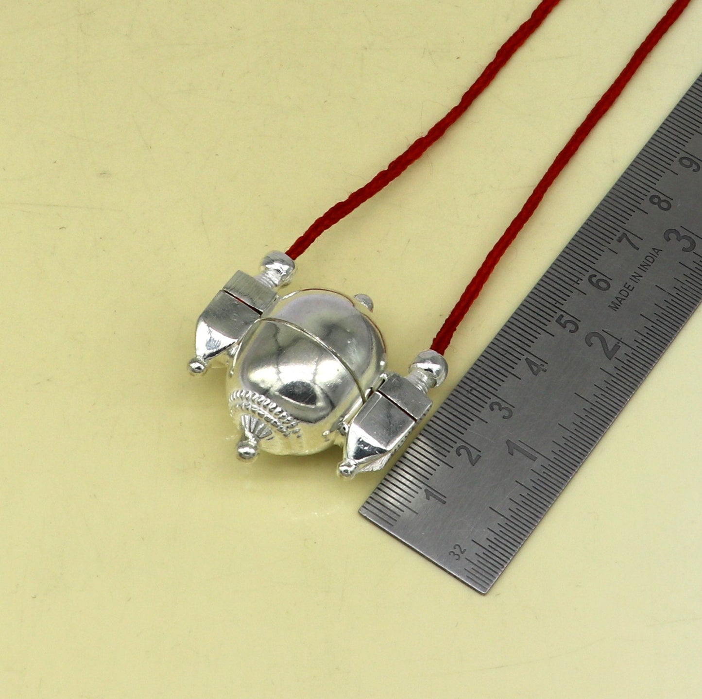 Sterling silver stylish vintage antique designer Idol shiva lingam box pendant, casket box pendant for shiva lingam, ethnic inidia sa12 - TRIBAL ORNAMENTS