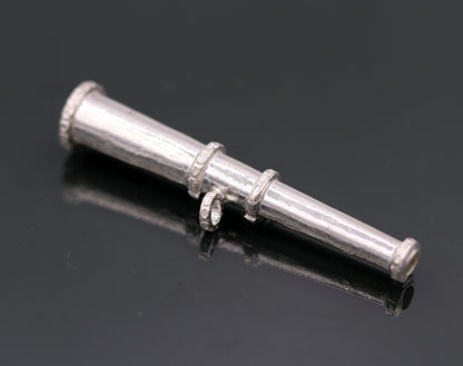 Traditional cone design Sterling silver antique style unisex pendant jewelry from rajasthan india gifting tribal jewelry nsp122 - TRIBAL ORNAMENTS