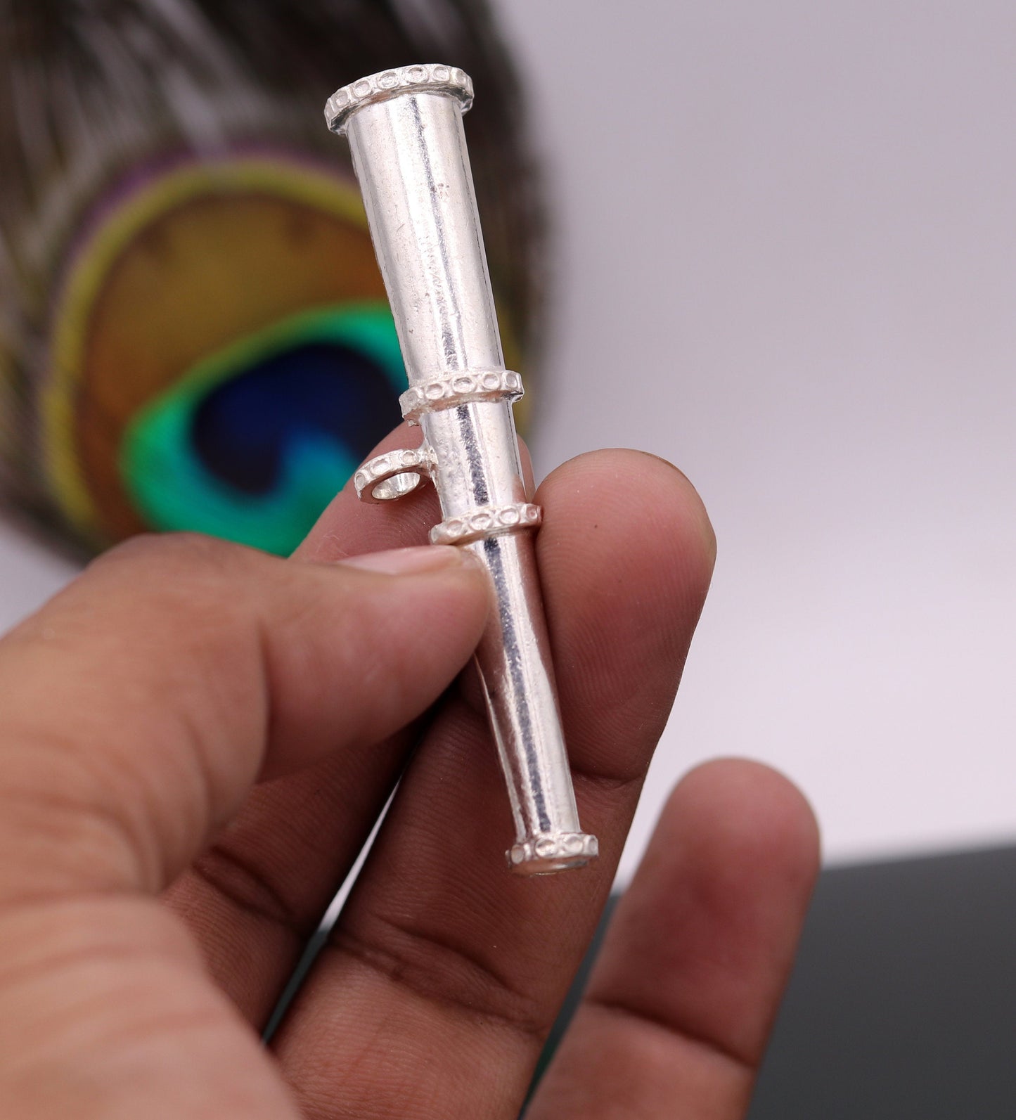 Traditional cone design Sterling silver antique style unisex pendant jewelry from rajasthan india gifting tribal jewelry nsp122 - TRIBAL ORNAMENTS