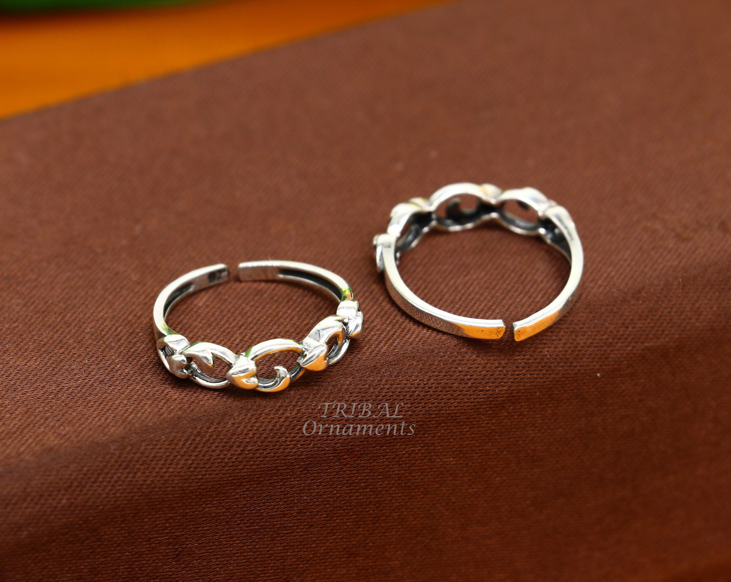 Traditional design 925 sterling silver vintage handmade toe ring belly dance women's jewelry awesome tribal jewelry Rajasthan India ytr24 - TRIBAL ORNAMENTS