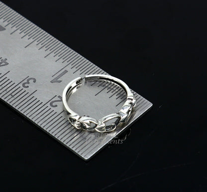 Traditional design 925 sterling silver vintage handmade toe ring belly dance women's jewelry awesome tribal jewelry Rajasthan India ytr24 - TRIBAL ORNAMENTS