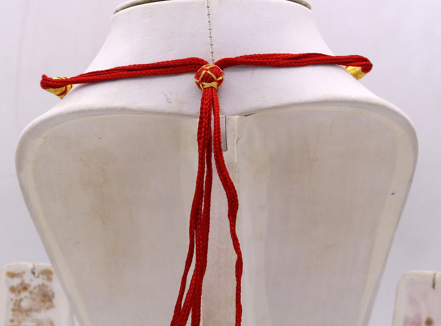 Traditional design handmade 22karat yellow gold beads or ball tribal necklace bajanti wedding jewelry from rajasthan india - TRIBAL ORNAMENTS