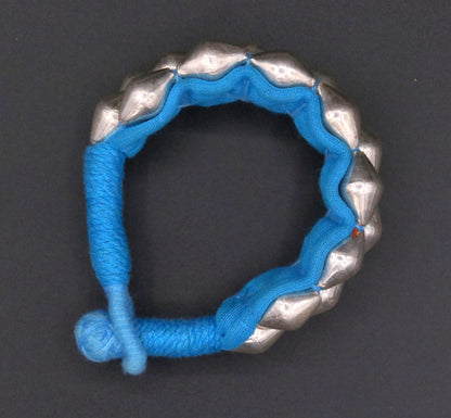 Traditional design handmade sterling silver beads ball fabulous vintage tribal cuff bracelet from rajasthan india !!cb01 - TRIBAL ORNAMENTS