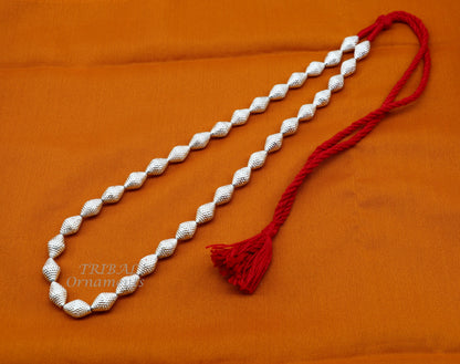 Traditional design handmade sterling silver beads necklace adjustable chain fabulous tribal necklace belly dance ethnic jewelry set494 - TRIBAL ORNAMENTS