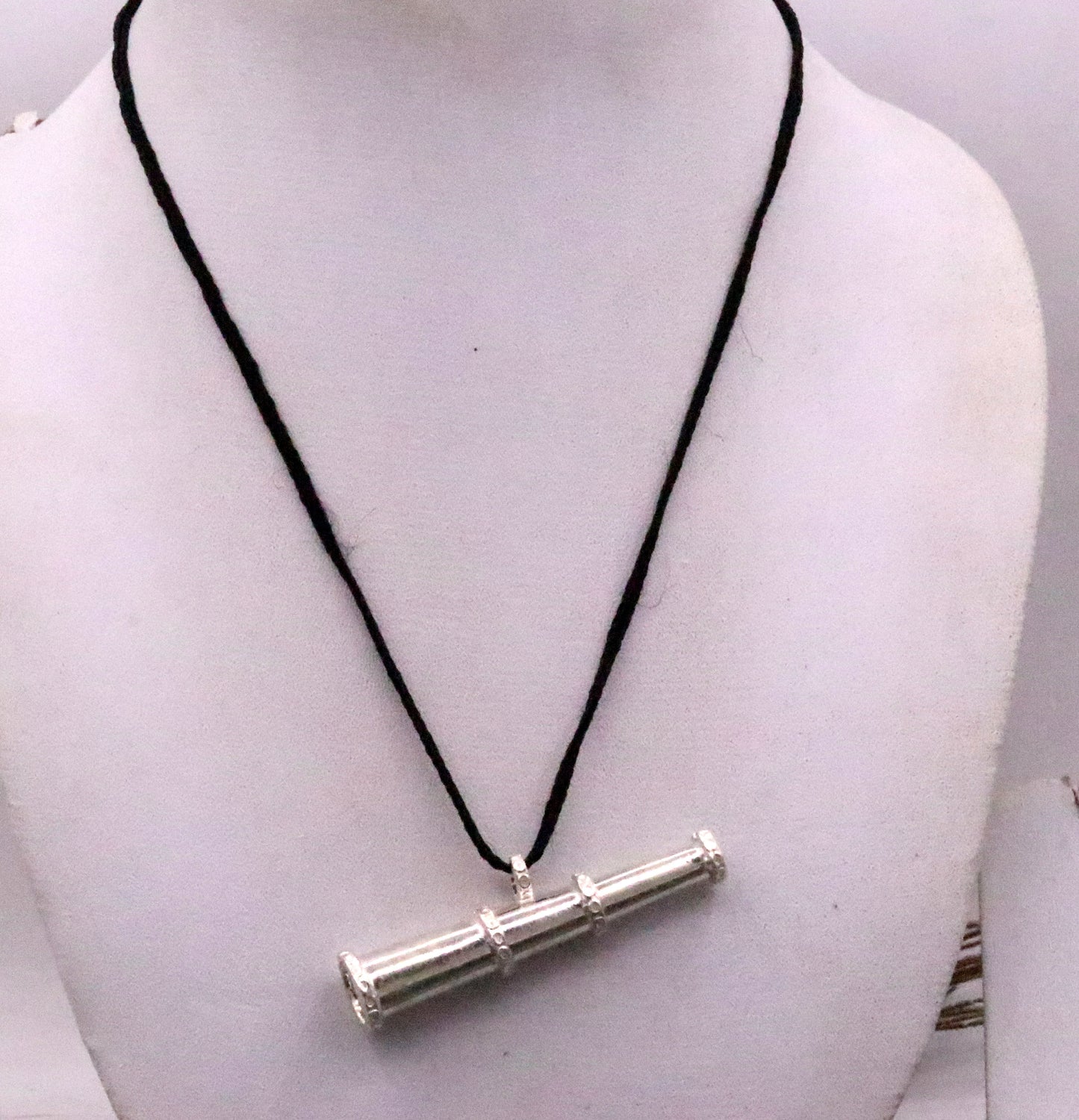 Traditional design Sterling silver antique style unisex pendant jewelry from rajasthan india gifting tribal jewelry nsp121 - TRIBAL ORNAMENTS