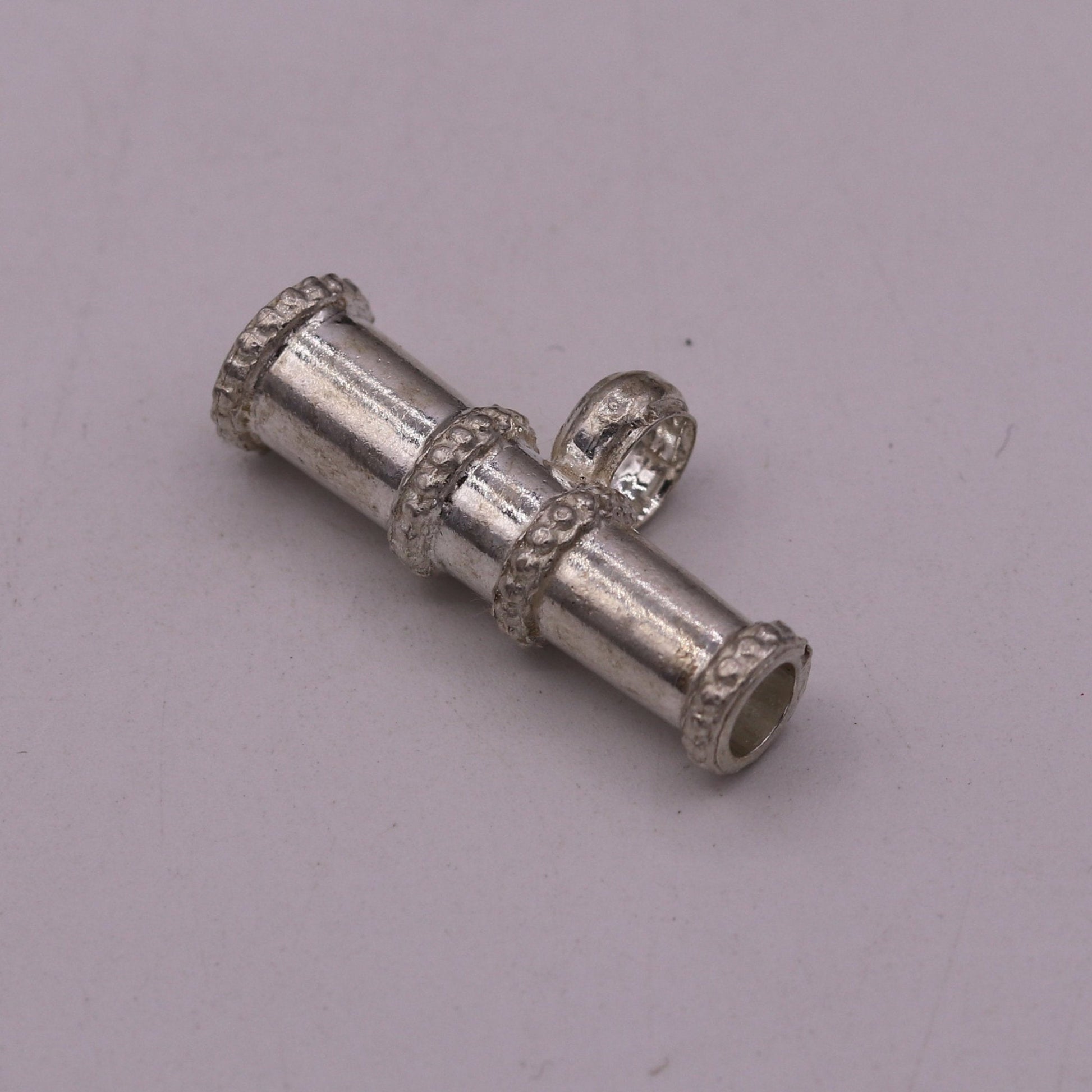 Traditional design Sterling silver antique style unisex pendant jewelry from rajasthan india nsp120 - TRIBAL ORNAMENTS