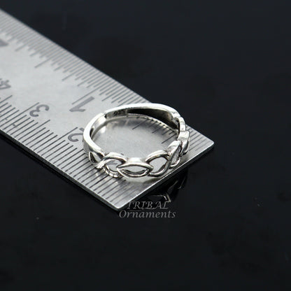 traditional design sterling silver vintage handmade toe ring belly dance women's jewelry awesome tribal jewelry rajasthan India ytr23 - TRIBAL ORNAMENTS